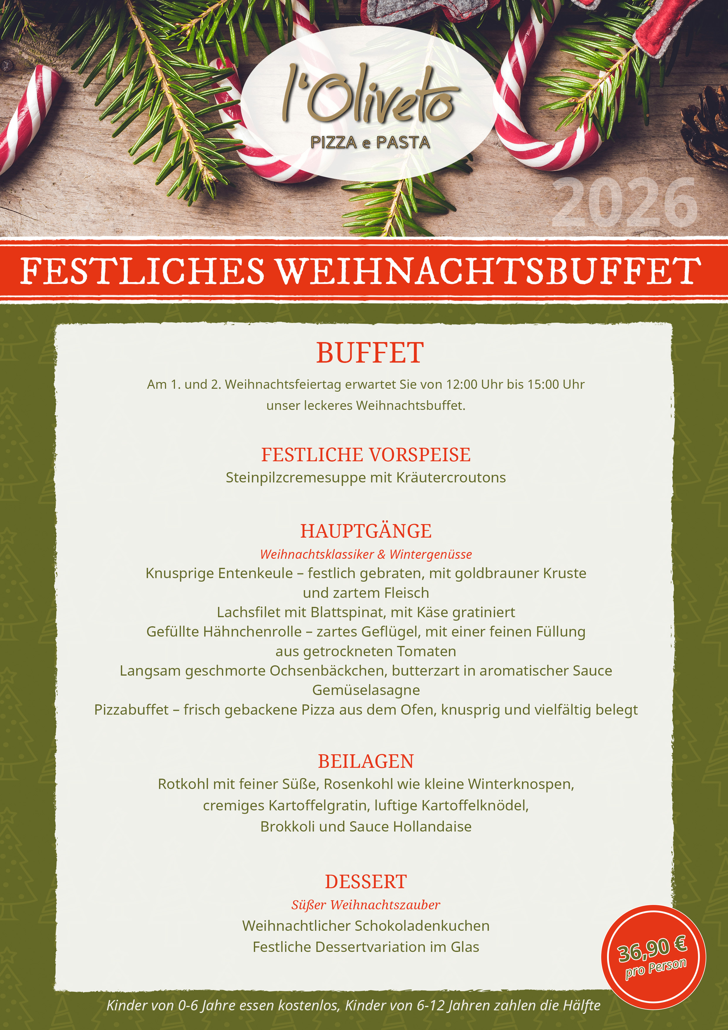 2026 Weihnachtsbuffet